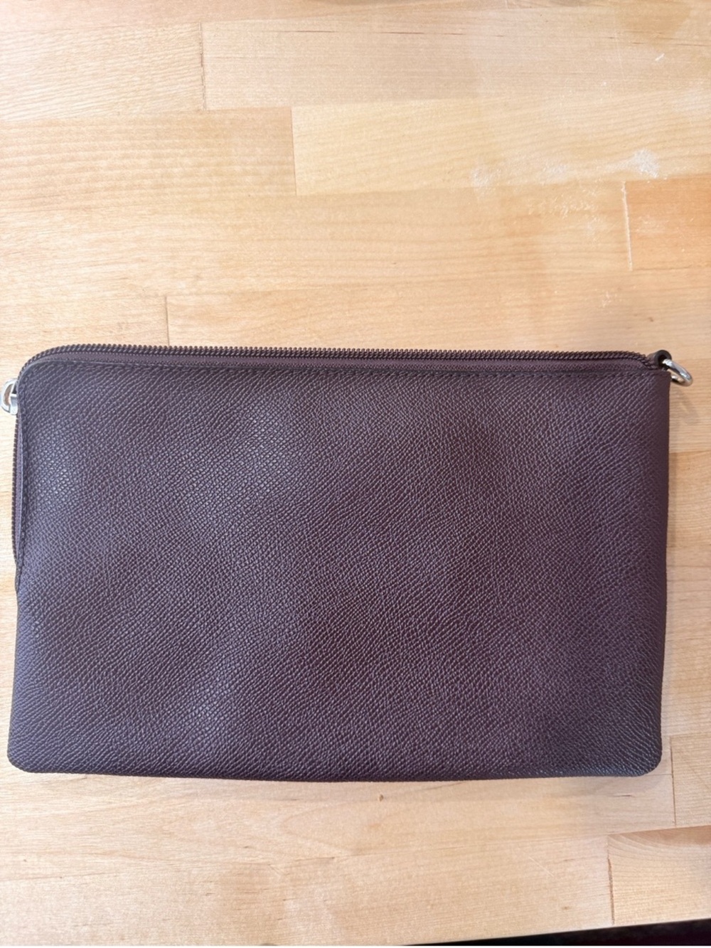 COACH Brown Signature Zip Pouch - Picture 2 of 4